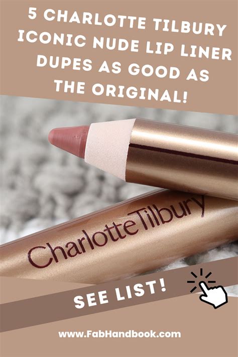 charlotte tilbury iconic nude dupe|Best 5 Charlotte Tilbury Iconic Nude Lip Liner Dupe Picks